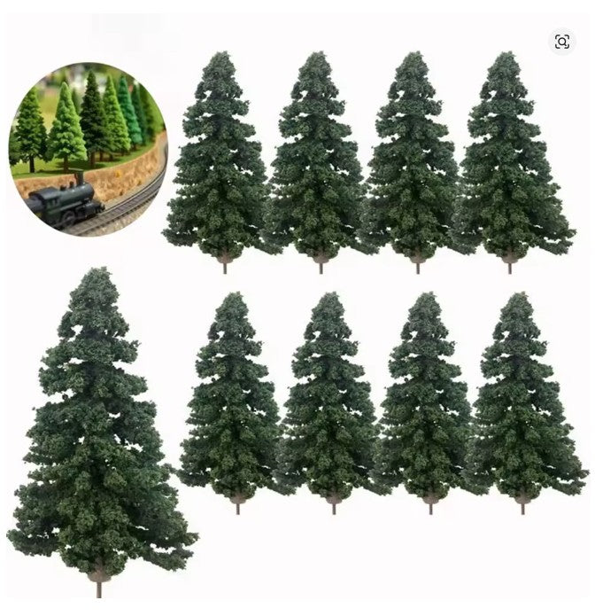 10 pack of Pine Type Trees  comes in 8,10 or 12cm height