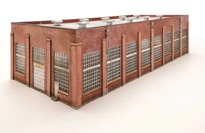 Walthers Cornerstone Part # 2923 130' 2-Stall Diesel Engine House -- Kit