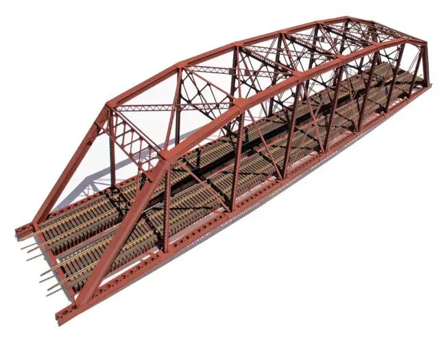 Central Valley Part # 1900 200' Double-Track Heavy-Duty Laced-Parker-Truss Bridge -- Kit - 28-1/4 x 4-3/4" 71.8 x 12.1cm