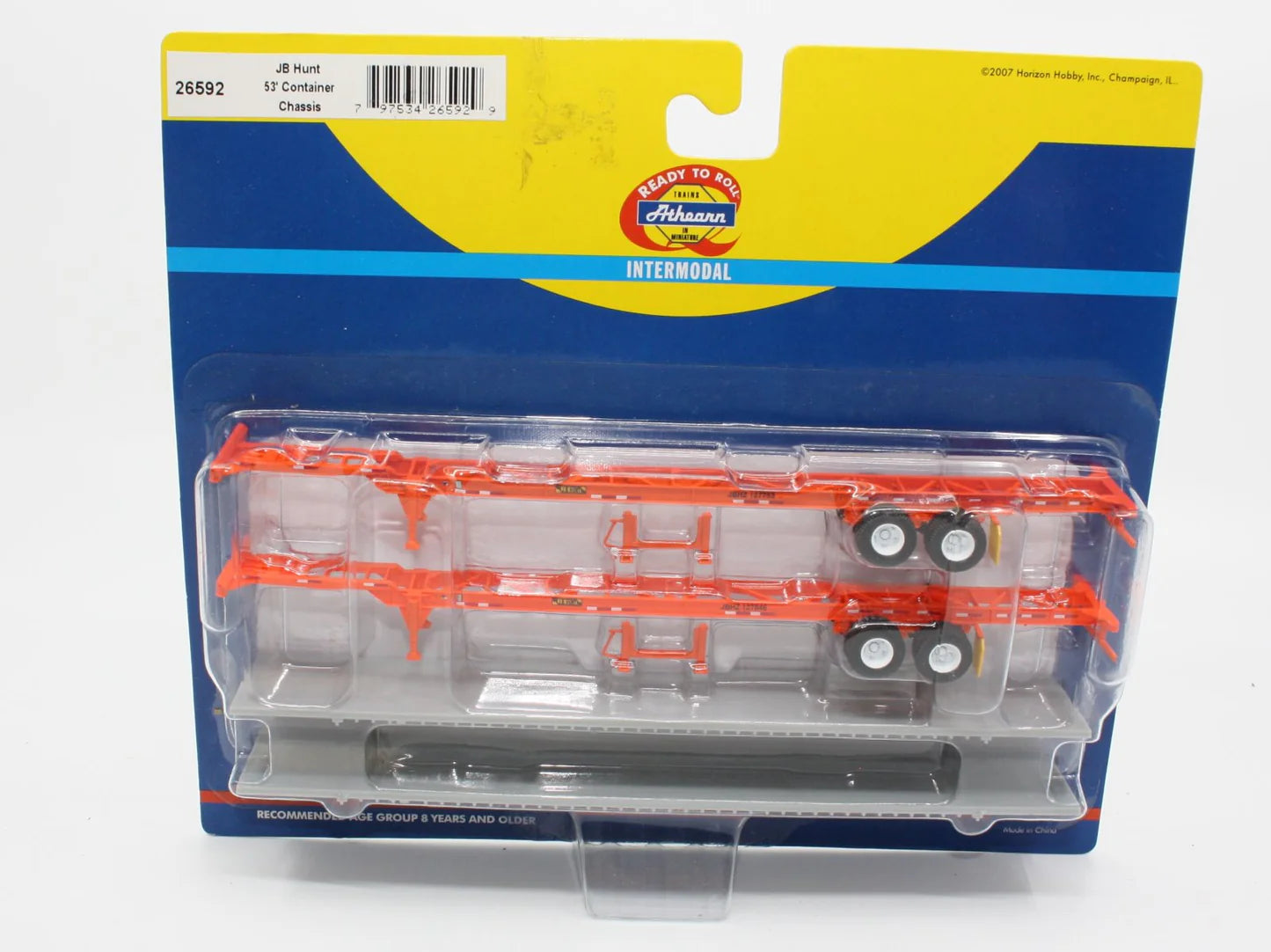 ATHEARN  26592     JB HUNT 45 ft Container trailers 2/Pack (Copy)
