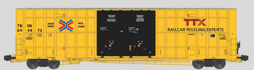 AURORA MINIATURES 60FT Greenbrier 7550 Plate F Boxcar  HO SCale
