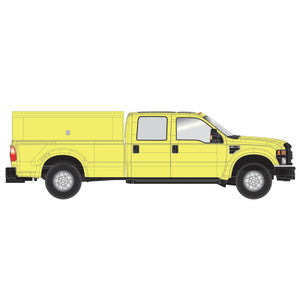 ATL35000003 HO FORD F-350 CREW CAB safety yellow w utility cap