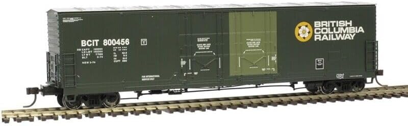 Atlas HO 53' Evans Double Plug Door Box Car - BC Rail 800507