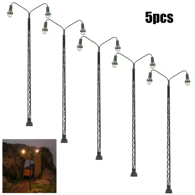 Yard Lights 3V-12V    5 lights/pack  aprox 5 1/2" tall prewired