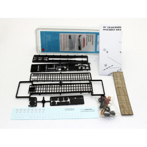 LONESTAR 40FT FRUEHAUF FLATBED KIT   HO SCALE