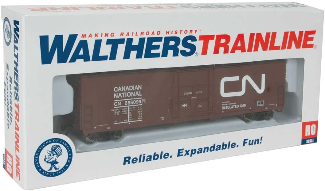 Walthers Trainline HO Scale 1/87 Insulated Boxcar Canadian National Model 931-1801
