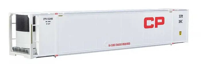 53' Reefer Container - Ready to Run  HO SCALE 1/pack