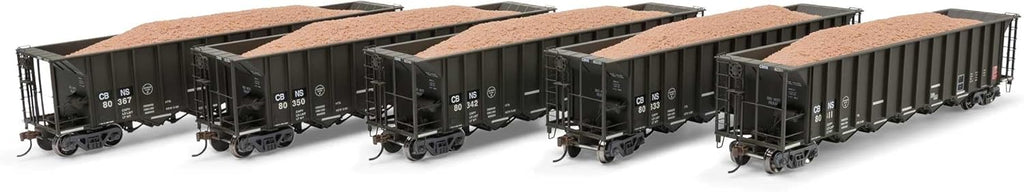 Athearn HO RTR 5-Bay Rapid Discharge Hopper, CBNS (5), ATH98500