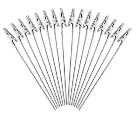 10pcs   ALLIGATOR PARTS CLIPS ON 4 HOLDING WIRE