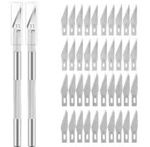 30 PIECE BLADE AND 2 HOBBY KNIVES ET #1 BLADES