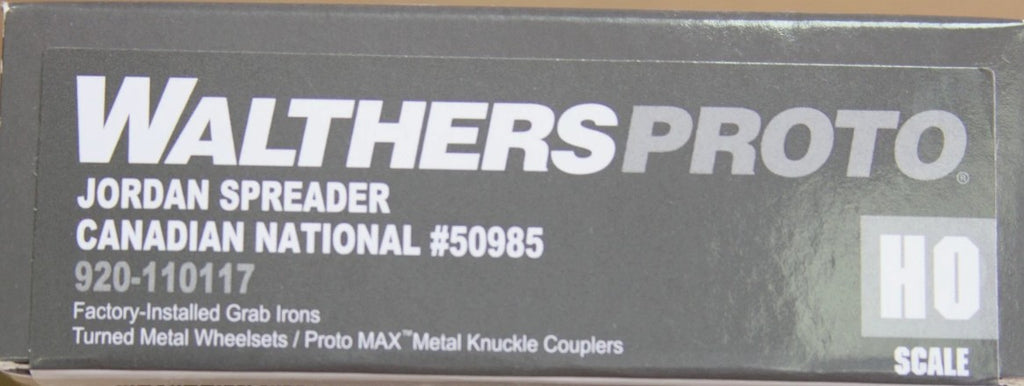 CN RAIL JORDAN SPREADER BY WALTHERS/PROTO HO SCALE