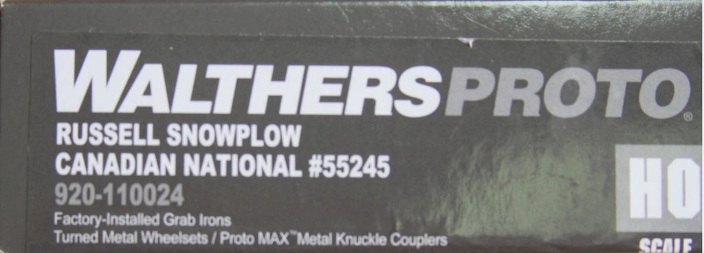 CN RAIL RUSSELL SNOWPLOW BY WALTHERS/PROTO HO SCALE