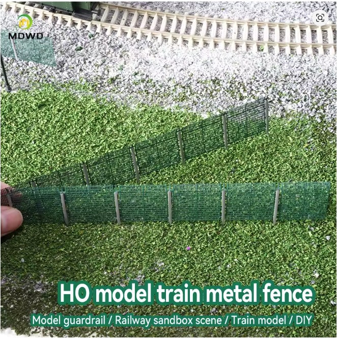 METAL HO SCALE FENCE 16.8 CM LONG SECTION