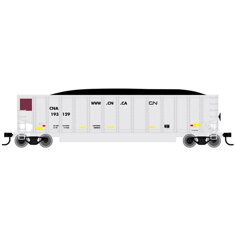 ATL20005713 HO ALUMINUM COAL GONDOLA-CN (.CA SCHEME) , red/silver
