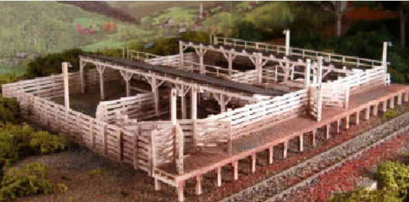KANAMODELS Premium Wood Kit  CATTLE PENS #1039   HO Scale