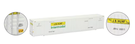 JB HUNT  INTERMODAL   53FT CONTAINER  WHITE