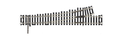 ATLAS HO CODE 100 #6 MARK V TURNOUT LEFT ITEM# 0393