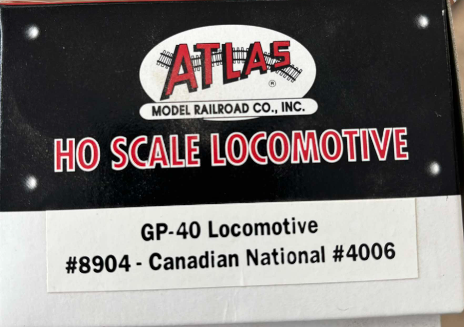 ATLAS GP-40  Canadian National   #4006    HO scale