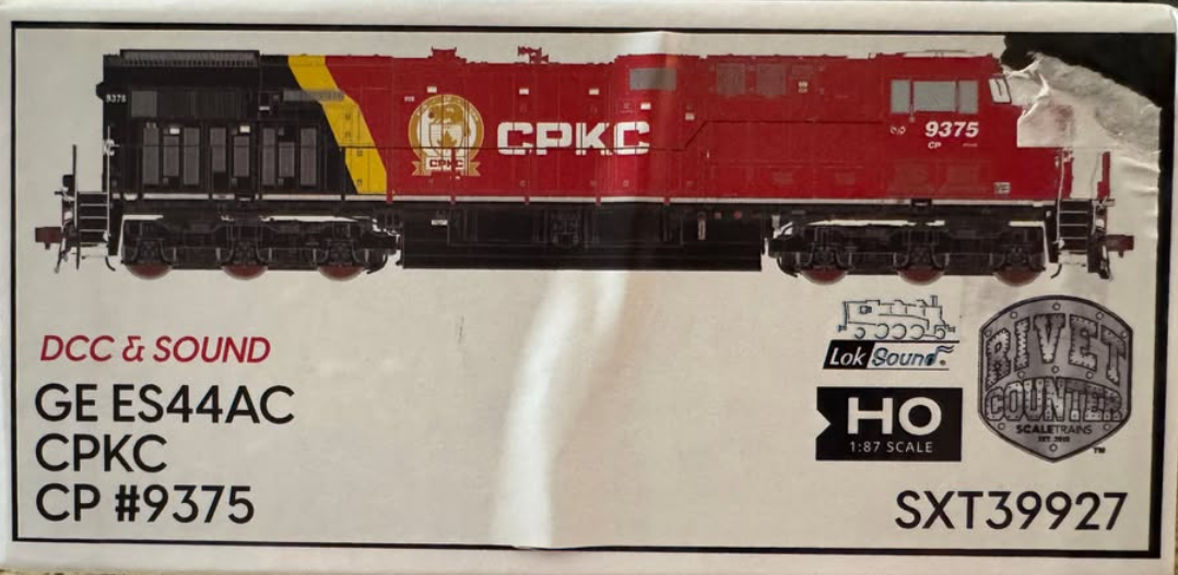 CPKC   GE ES44AC   CP#9375    DCC  W/SOUND  Scale Trains Rivet Counter #SXT39927