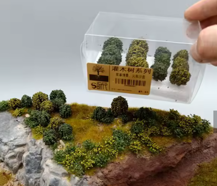 HO Scale Bush aprox 2.-2.5 cm H   8/Pack