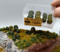 HO Scale Bush aprox 2.-2.5 cm H   8/Pack