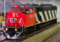 AURORA MINIATURES GM SD50F  DCC Sound   CN RAIL STRIPES ZEBRA   HO Scale