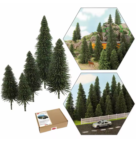 40 Piece Model Pine Trees HO Scale