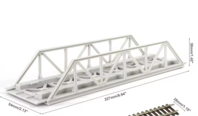 SINGLE TRACK TRUSS BRIDGE   HO SCALE