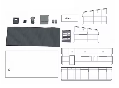 HO Scale EQUIPMENT SHED KIT  BUILDING