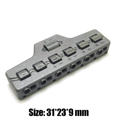 6 Port Splitter Quick Connector for Electrical lights etc.