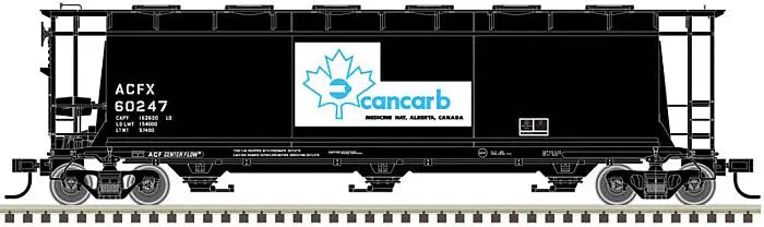 ATL20005776 HO 3 AND 6-BAY CYLINDRICAL HOPPER-CANCARB (ACFX) 60247,black,blue