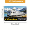 2D/Flat, 1pc, Scenic Design of The Canadian Pacific Railway, 7.87×11.81 inch Outdoor Sign Wall Metal Plaque,