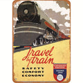 Vintage 1937 Canadian Pacific Railway (CPR) Metal Sign - Authentic Logo & Locomotive 3760 Wall Art