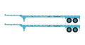 ATHEARN  28837     Maersk 45 ft Container trailers 2/Pack
