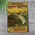 Quebec  & Lake st John Railway Tin metal 8x12 sign