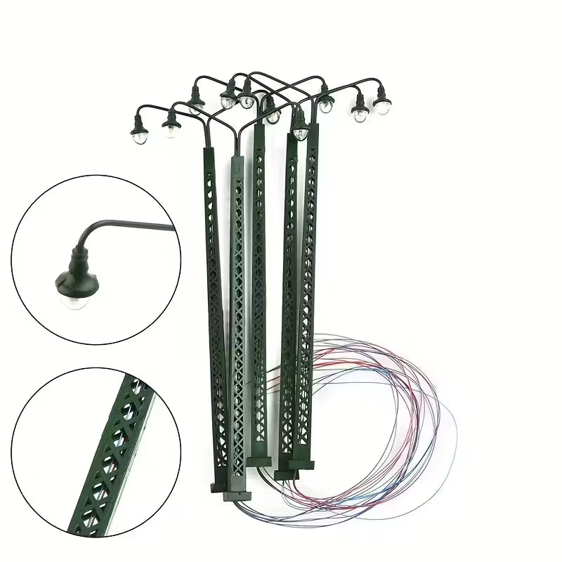 Yard Lights 3V-12V    5 lights/pack  aprox 5 1/2" tall prewired