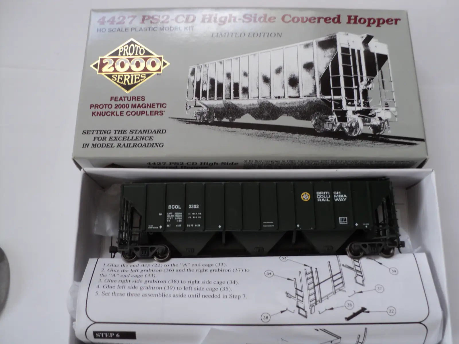 PROTO2000  PS2 CD  BC RAIL High Side Covered Hopper   HO SCALE