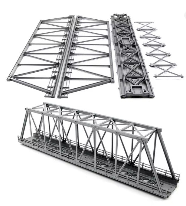 HO SCALE TRUSS BRIDGE SINGLE TRACK 16" LONG