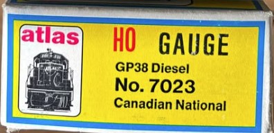 ATLAS#7023  CN GP38 #5506   HO SCALE