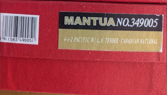 MANTUA #349005  CANADIAN NATIONAL 4-6-2  W /LH TENDER     HO SCALE