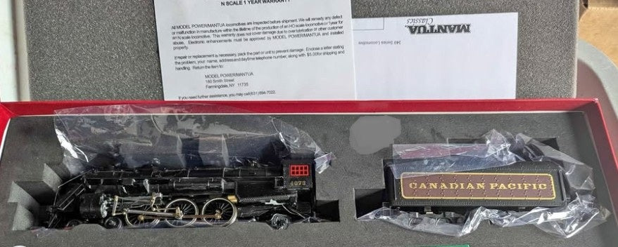 MANTUA #349006  CANADIAN PACIFIC 4-6-2  W /LH TENDER     HO SCALE