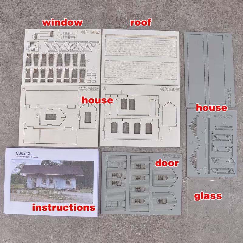 WOOD KIT HO SCALE   NEEDS ASSEMBLY & PAINTING
