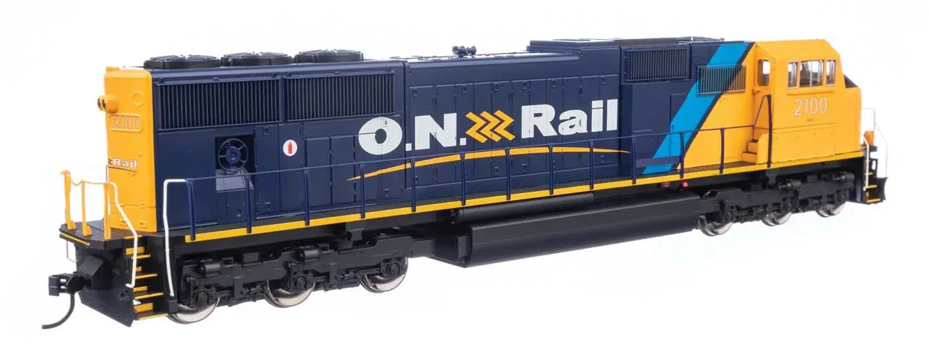 WALTHERS#21013   EMD SD75I -Sound & DCC -- Ontario Northland #2100 (blue, yellow, black)