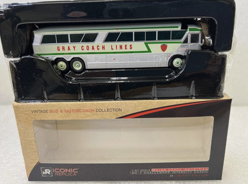 1/87 Iconic Replicas 1970 MCI Coach Gray Coach  (Ottawa route)
