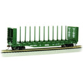 BACHMANN 12901  52' CENTRE BEAM  FLATCAR W/BULKHEADS BC RAIL