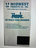MID3013 HO GA. CORK ROADBED (25 pcs / box)   75 ft Total