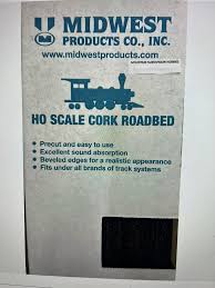 MID3013 HO GA. CORK ROADBED (25 pcs / box)   75 ft Total