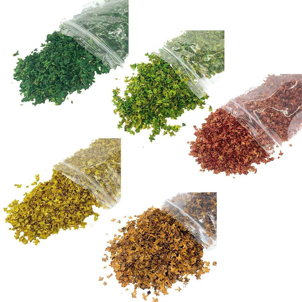 5 ASSORTED COLOURS, Landscape Leaves , your choice! 33 ml /BAGS