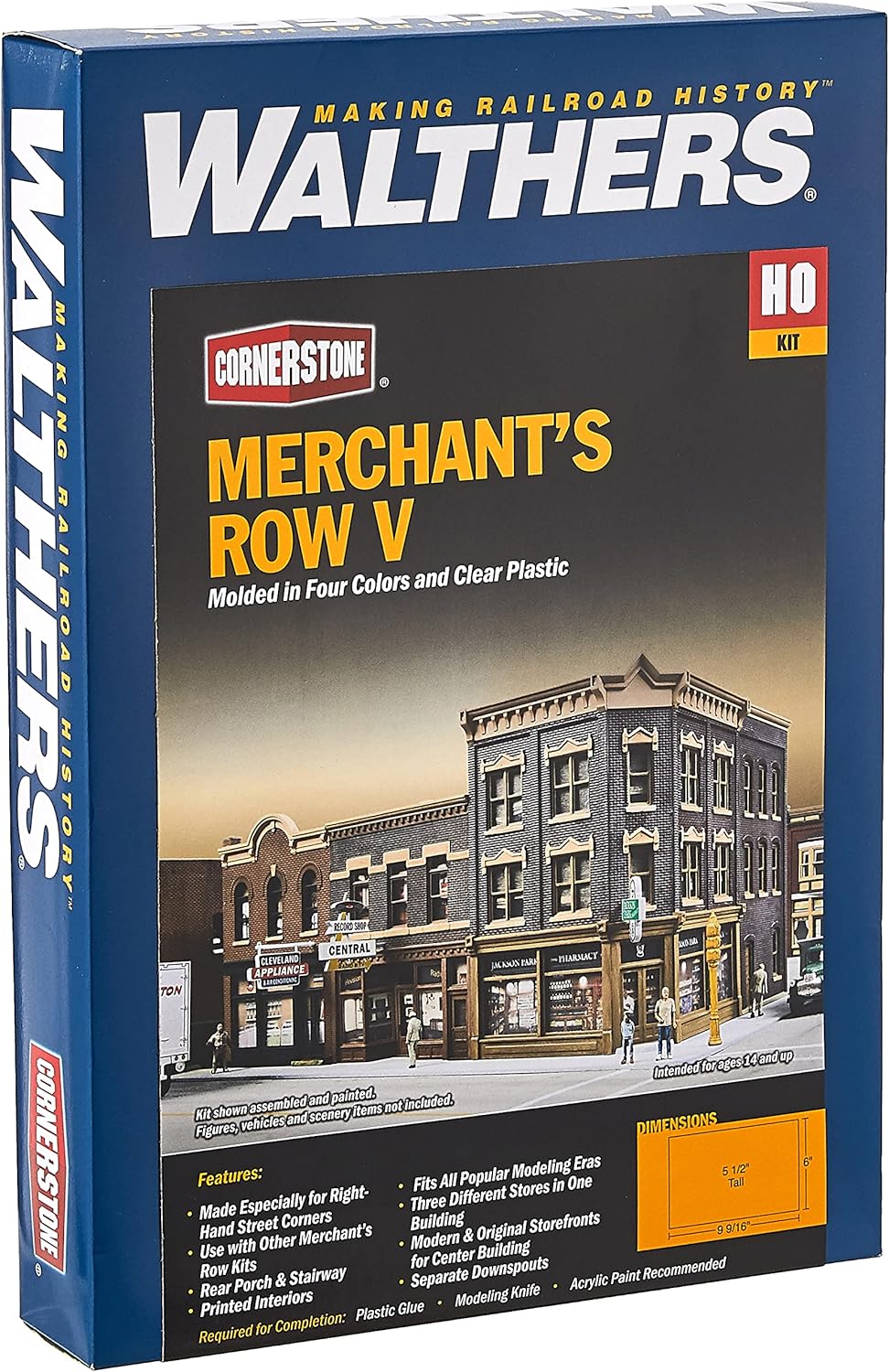 Walthers Cornerstone Merchant's Row V  HO Scale