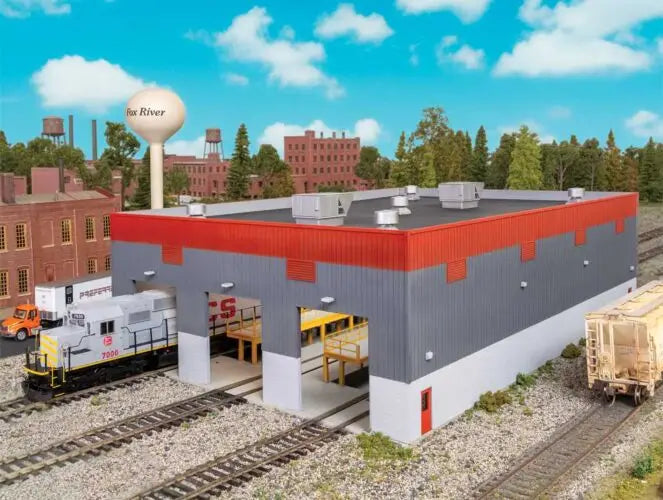 Walthers Cornerstone Part #3908 Modern Diesel Shop -- Kit    HO scale